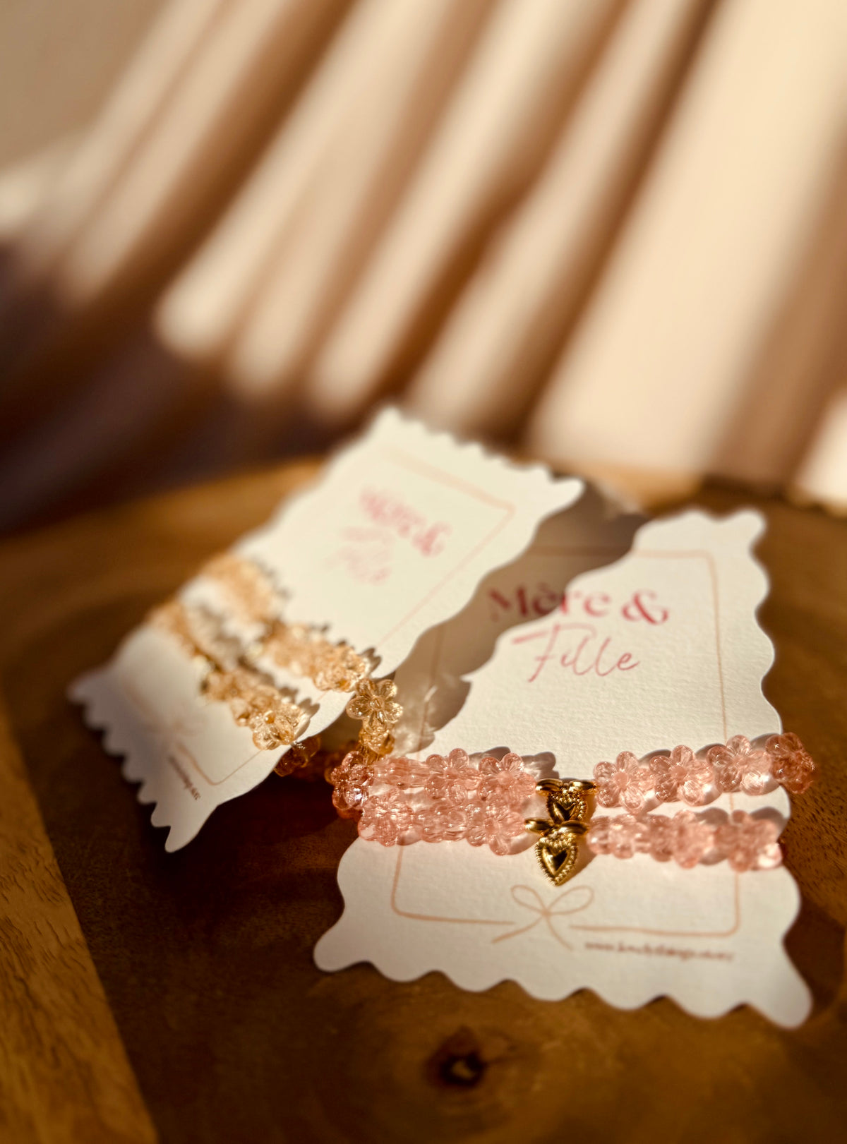 Duo de bracelets fleuris