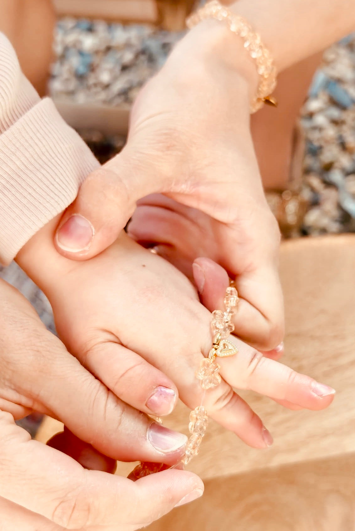 Duo de bracelets fleuris