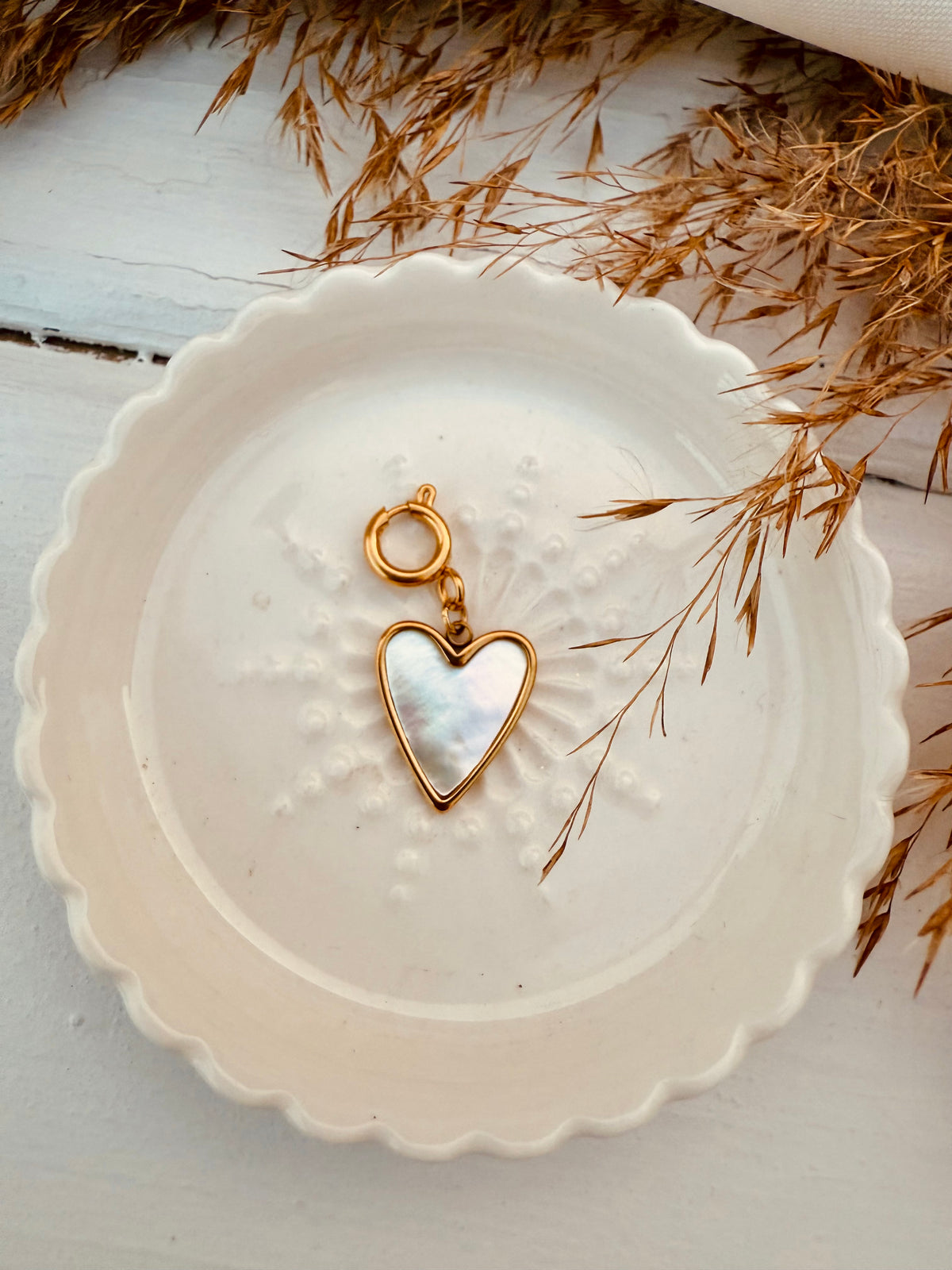 Charms - Coeur Nacre