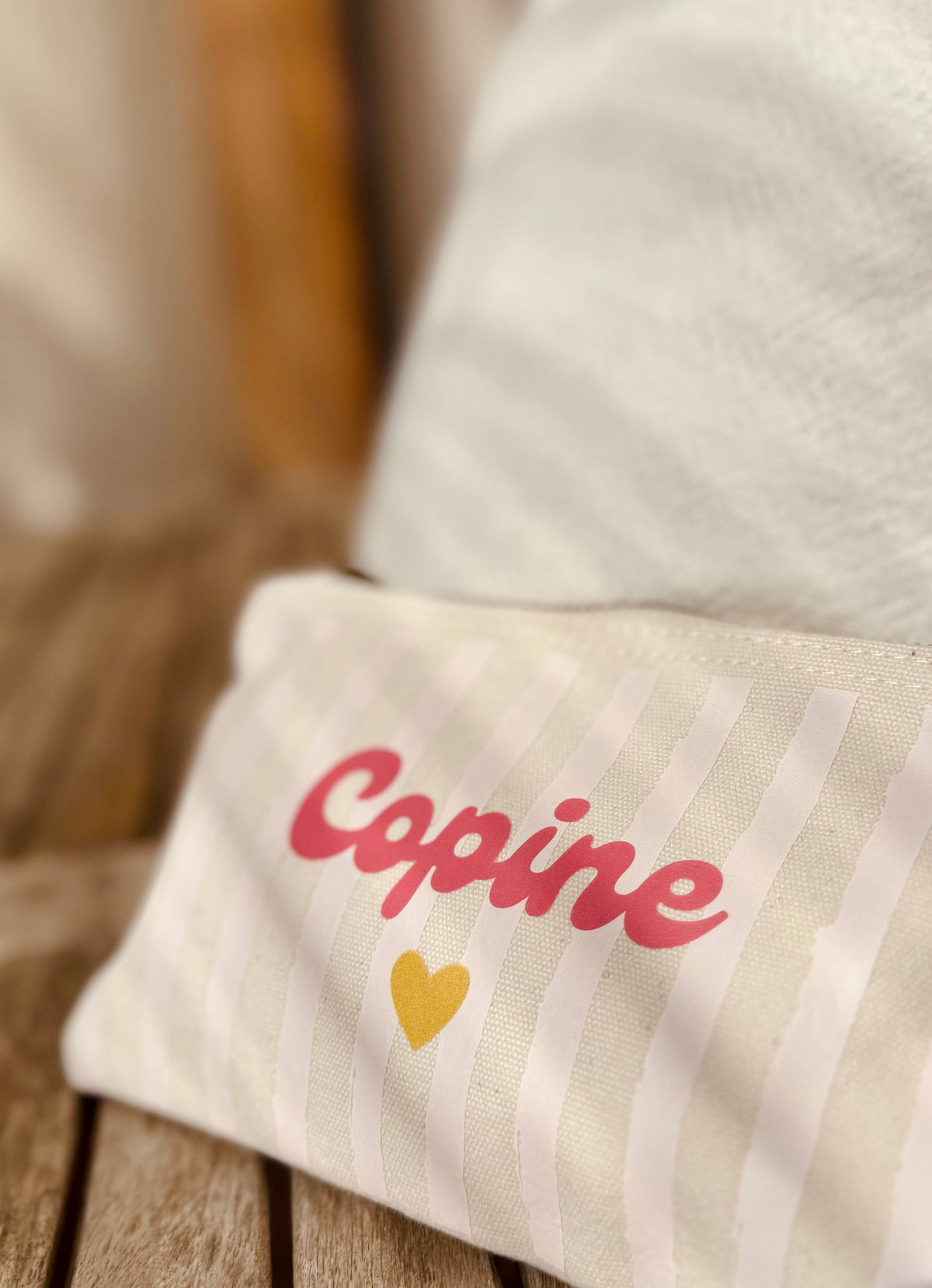 Pochette rayée - Copine