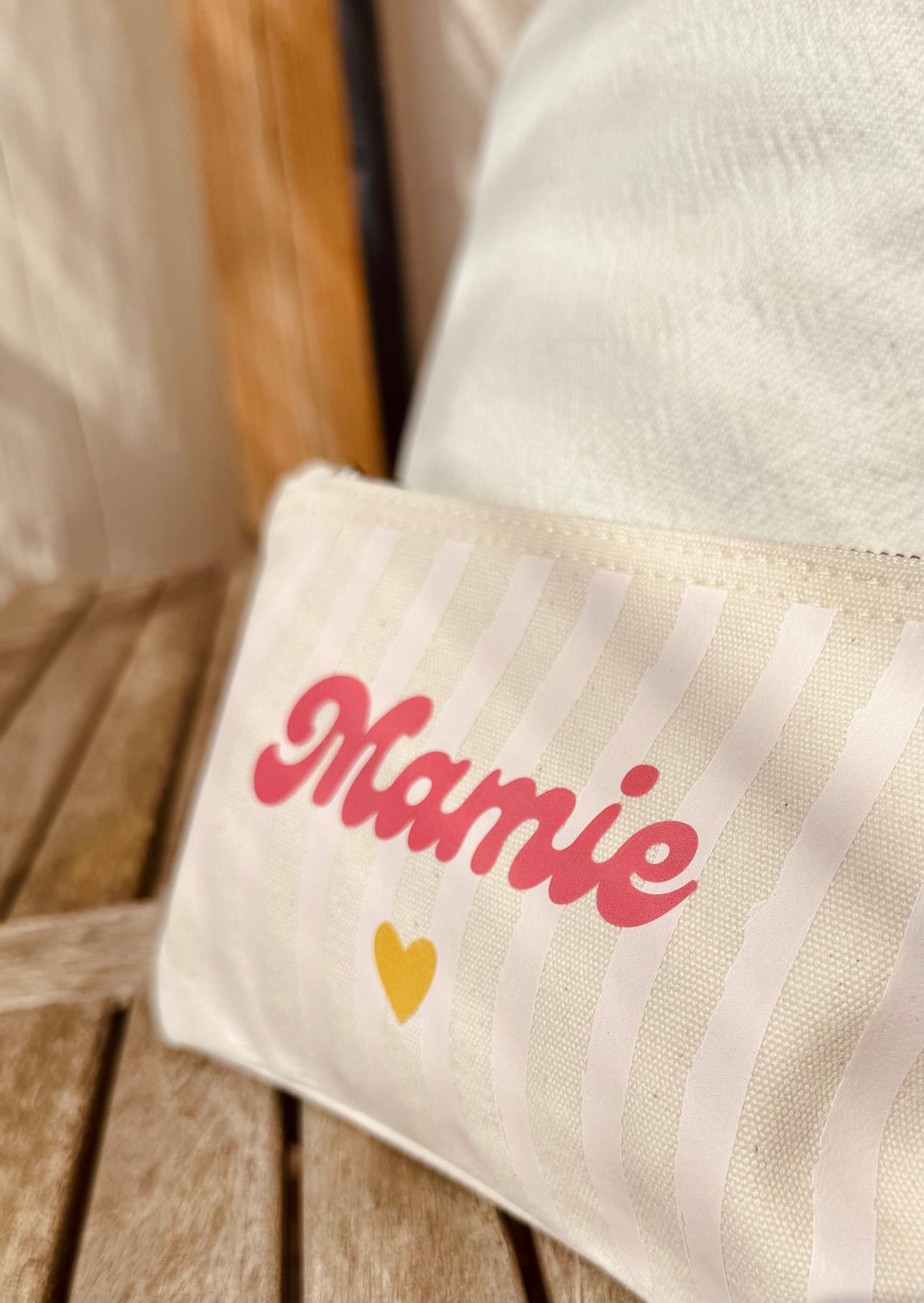 Pochette rayée - Mamie