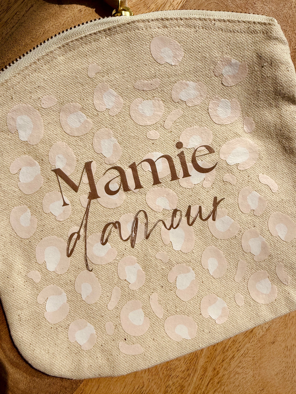 Pochette beige - Mamie d'amour