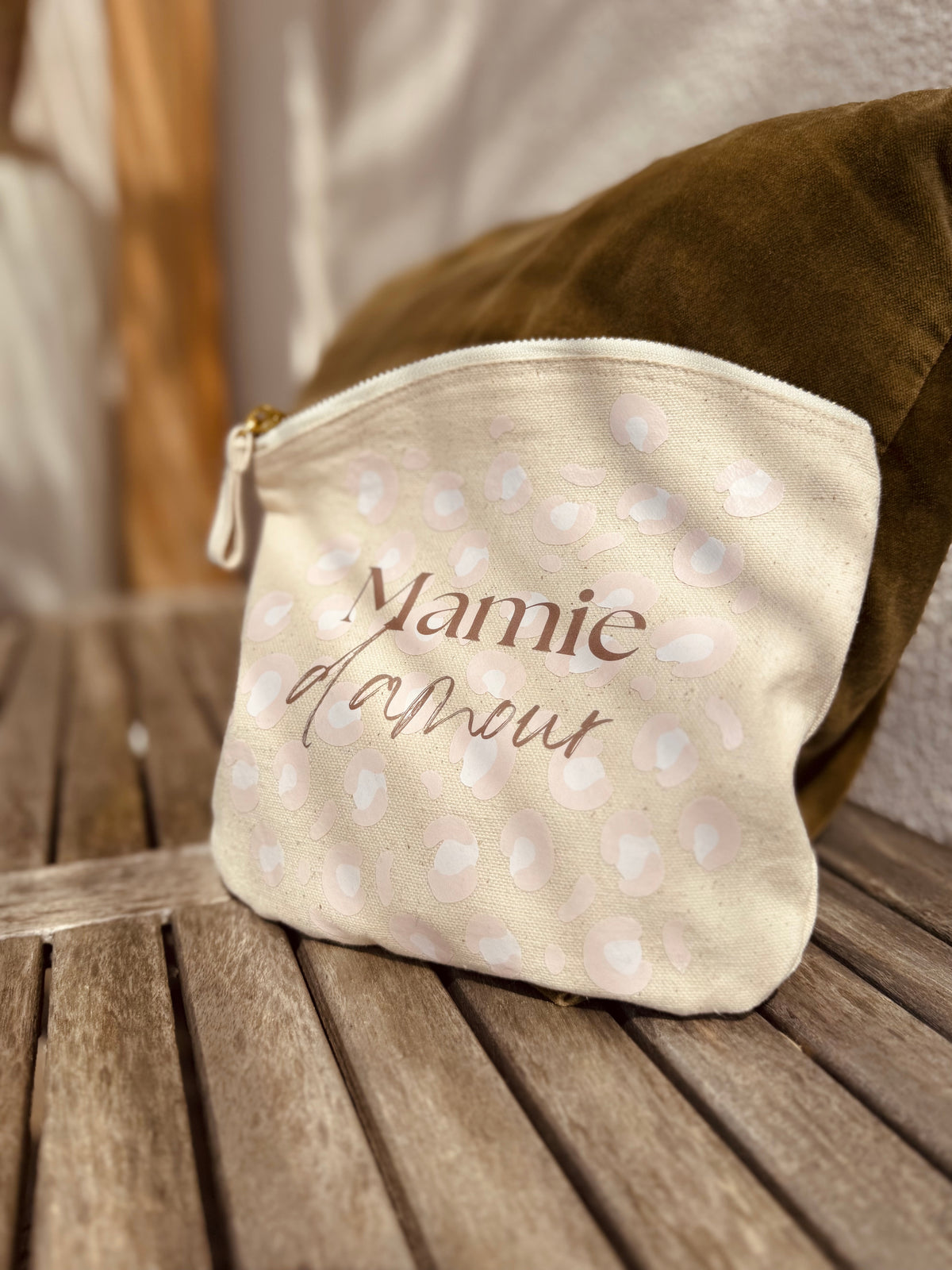 Pochette beige - Mamie d'amour