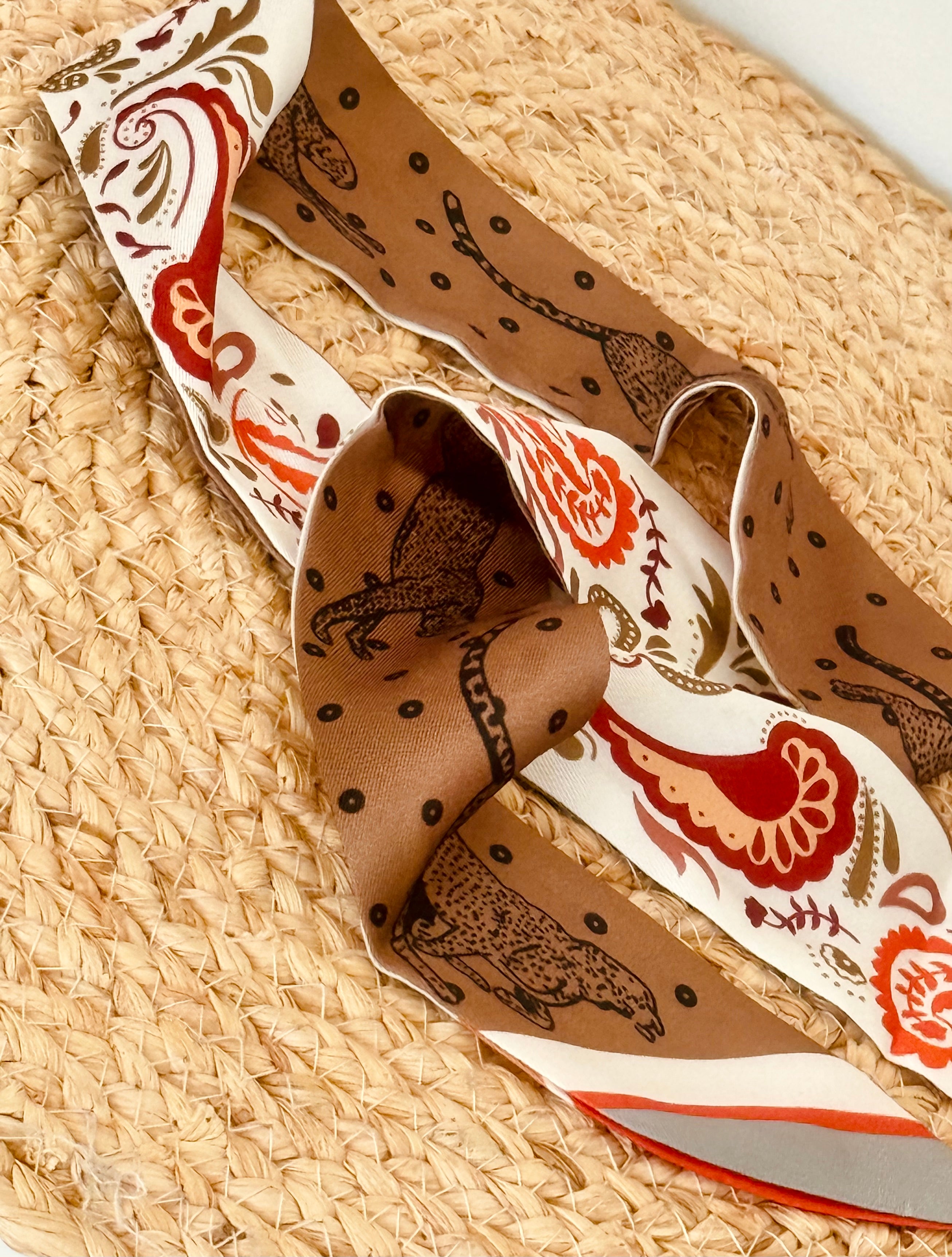 Foulard ruban - Beige