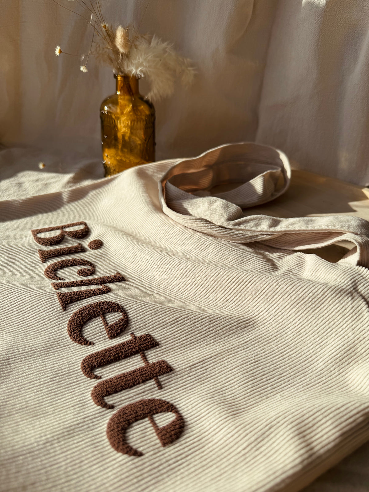 Tote bag velours - Bichette