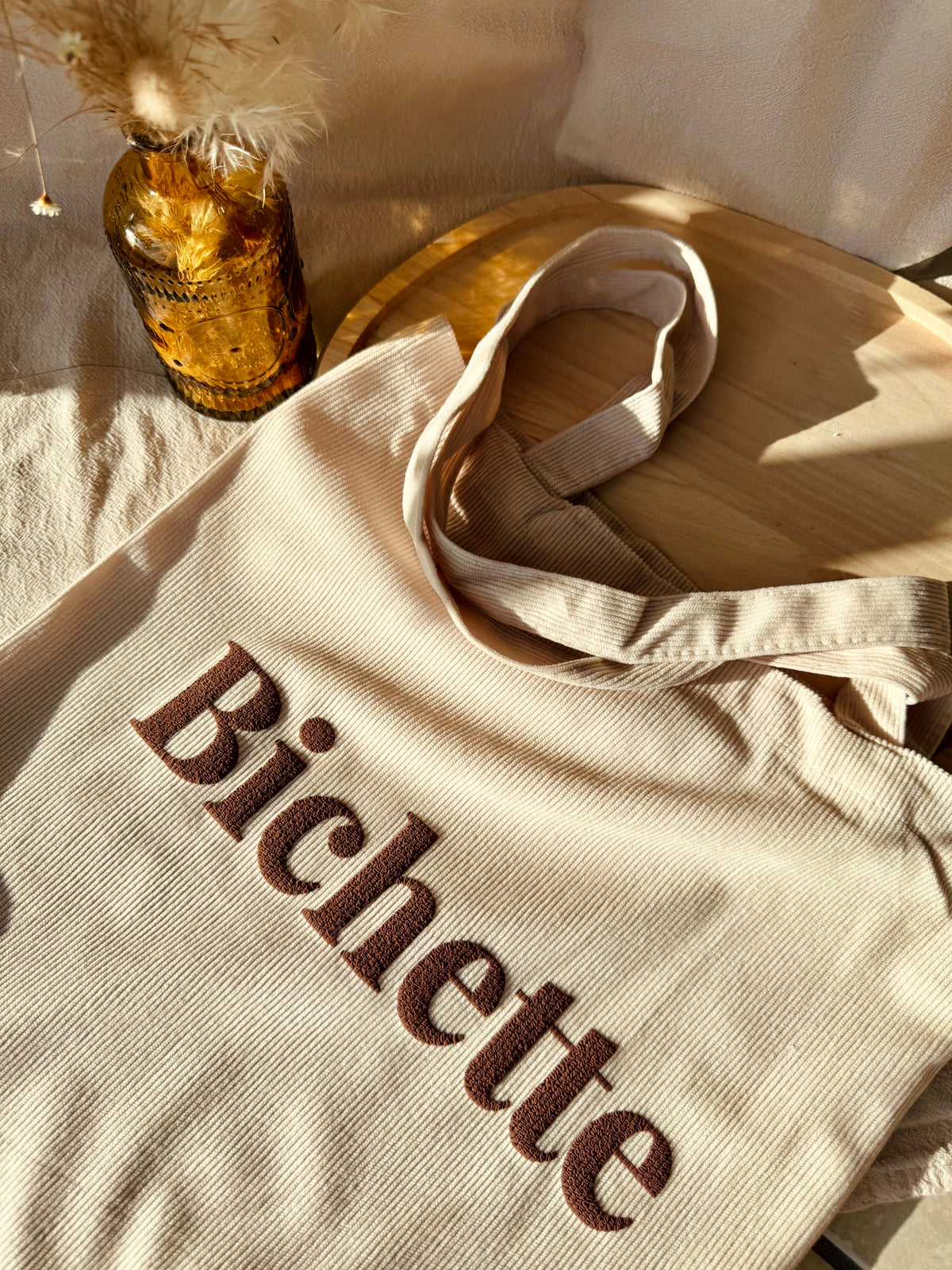 Tote bag velours - Bichette