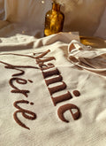 Tote bag velours - Mamie d'amour