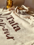 Tote bag velours - Tata d'amour